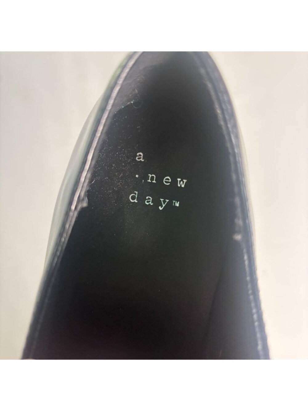 A New Day Black Platform Oxfords Chunky Lug Sole Loafers Dress Shoes 7.5 - Picture 5 of 13